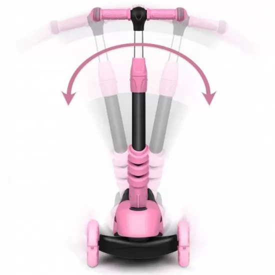 Trotineta 3 in 1 cu roti cu LED Ricokids Todi 765400 - Roz