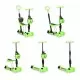 Trotineta 5 in 1 cu sezut si 3 roti cu LED Ecotoys YM-SW-6 - Verde Trotineta 5 in 1 cu sezut si 3 roti cu LED Ecotoys YM-SW-6 - Verde