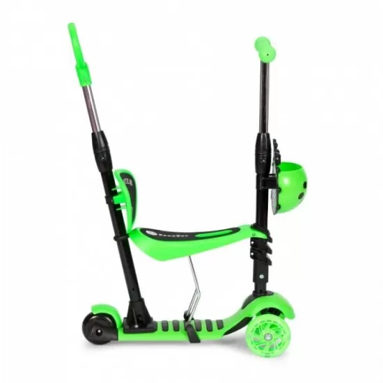 Trotineta 5 in 1 cu sezut si 3 roti cu LED Ecotoys YM-SW-6 - Verde Trotineta 5 in 1 cu sezut si 3 roti cu LED Ecotoys YM-SW-6 - Verde