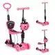 Trotineta 5 in 1 cu sezut si 3 roti cu LED Ecotoys YM-SW-6 - Roz Trotineta 5 in 1 cu sezut si 3 roti cu LED Ecotoys YM-SW-6 - Roz