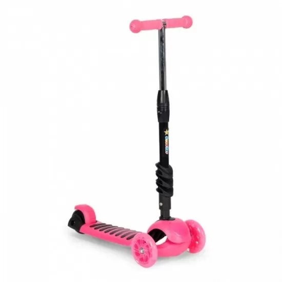 Trotineta 5 in 1 cu sezut si 3 roti cu LED Ecotoys YM-SW-6 - Roz Trotineta 5 in 1 cu sezut si 3 roti cu LED Ecotoys YM-SW-6 - Roz