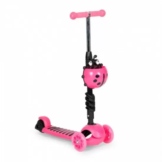 Trotineta 5 in 1 cu sezut si 3 roti cu LED Ecotoys YM-SW-6 - Roz Trotineta 5 in 1 cu sezut si 3 roti cu LED Ecotoys YM-SW-6 - Roz