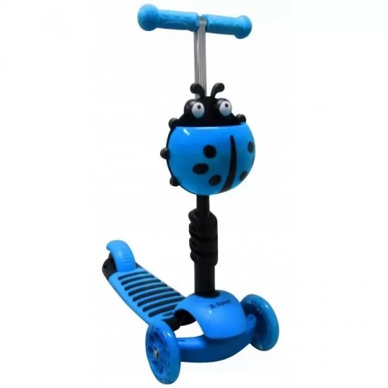 Trotineta copii 5 in 1, roti cu LED, platforma antiderapanta, JR R-Sport - Albastru Trotineta copii 5 in 1, roti cu LED, platforma antiderapanta, JR R-Sport - Albastru