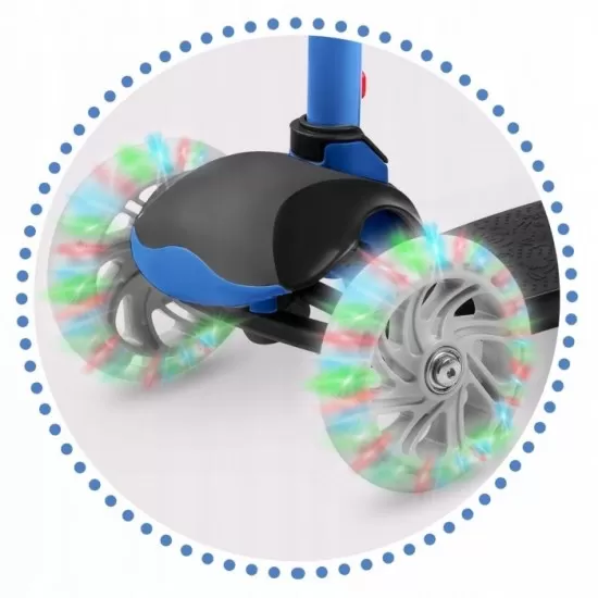 Trotineta cu roti cu LED Ricokids Loco 765106 - Albastru cu negru Trotineta cu roti cu LED Ricokids Loco 765106 - Albastru cu negru