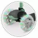 Trotineta cu roti cu LED Ricokids Loco 765107 - Verde cu negru Trotineta cu roti cu LED Ricokids Loco 765107 - Verde cu negru