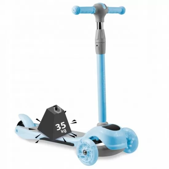 Trotineta cu roti cu LED Ricokids Piko 765003 - Albastru Trotineta cu roti cu LED Ricokids Piko 765003 - Albastru