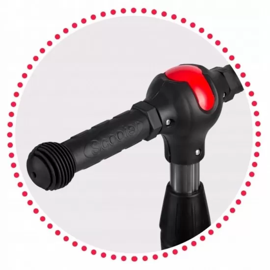 Trotineta cu roti cu LED Ricokids Piko 765010 - Negru - Alb - Rosu Trotineta cu roti cu LED Ricokids Piko 765010 - Negru - Alb - Rosu