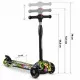 Trotineta cu roti cu LED Ricokids Piko 765011 - Negru - Galben