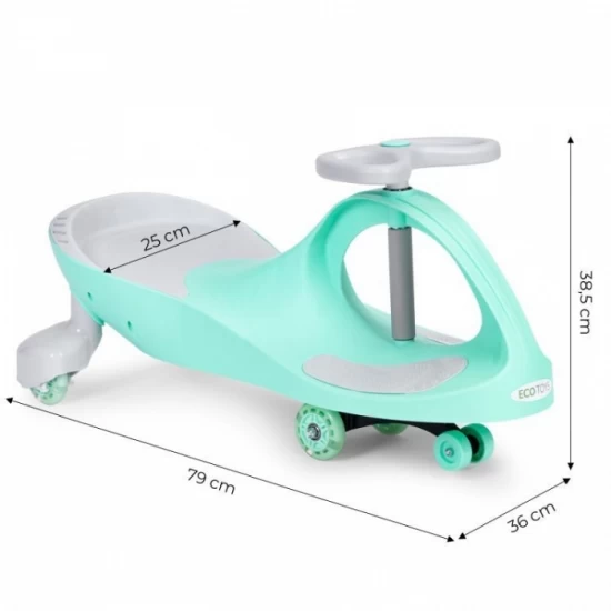 Trotineta gravitationala tip barca cu roti LED Ecotoys YM-SW-1 - Verde Trotineta gravitationala tip barca cu roti LED Ecotoys YM-SW-1 - Verde