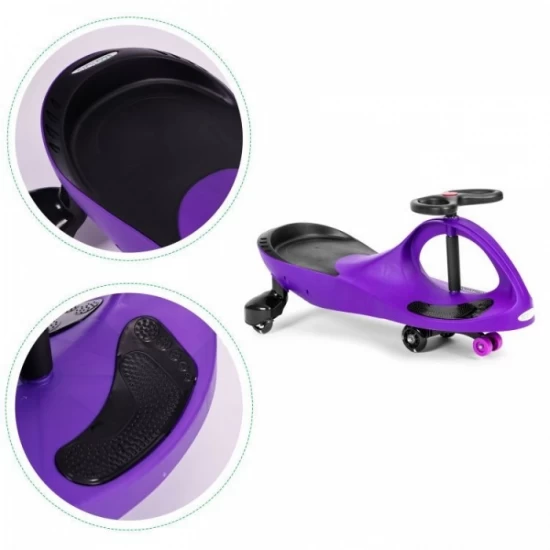 Trotineta gravitationala tip barca cu roti LED Ecotoys YM-SW-1 - Mov Trotineta gravitationala tip barca cu roti LED Ecotoys YM-SW-1 - Mov