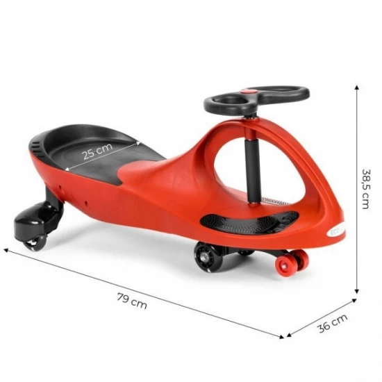 Trotineta gravitationala tip barca cu roti LED Ecotoys YM-SW-1 - Rosu Trotineta gravitationala tip barca cu roti LED Ecotoys YM-SW-1 - Rosu