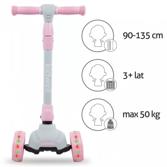 Trotineta Kidwell JAX - Gray Pink Trotineta Kidwell JAX - Gray Pink