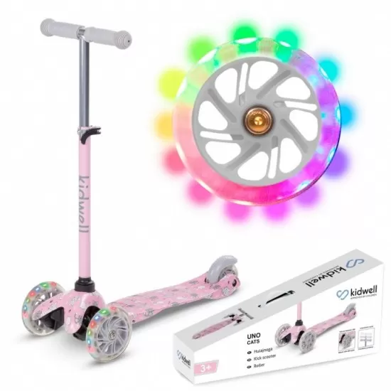 Trotineta Kidwell Uno Cats cu lumini LED Trotineta Kidwell Uno Cats cu lumini LED