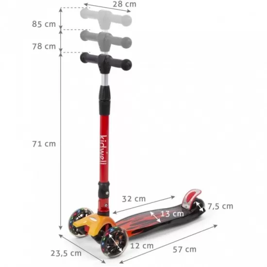 Trotineta Kidwell Vento - Flame Trotineta Kidwell Vento - Flame
