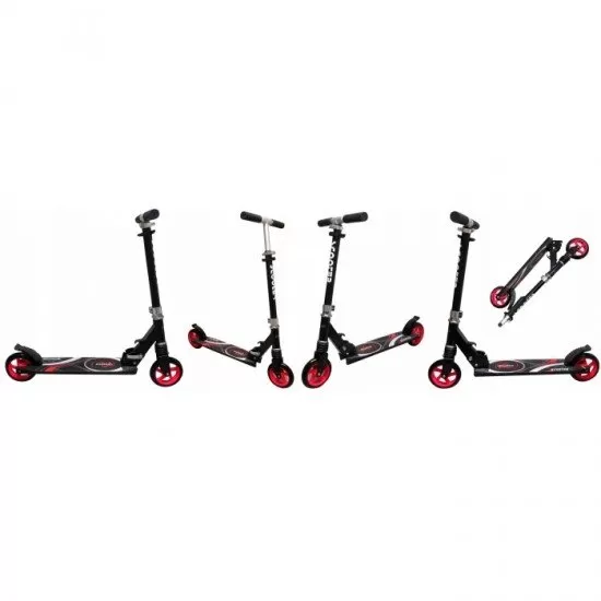 Trotineta pliabila cu roti de 145 mm R-Sport H7 - Negru - Rosu Trotineta pliabila cu roti de 145 mm R-Sport H7 - Negru - Rosu