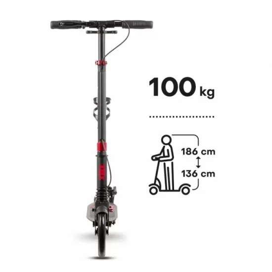 Trotineta pliabila de oras cu frana pe maner WXM RST-A02 - Red Trotineta pliabila de oras cu frana pe maner WXM RST-A02 - Red
