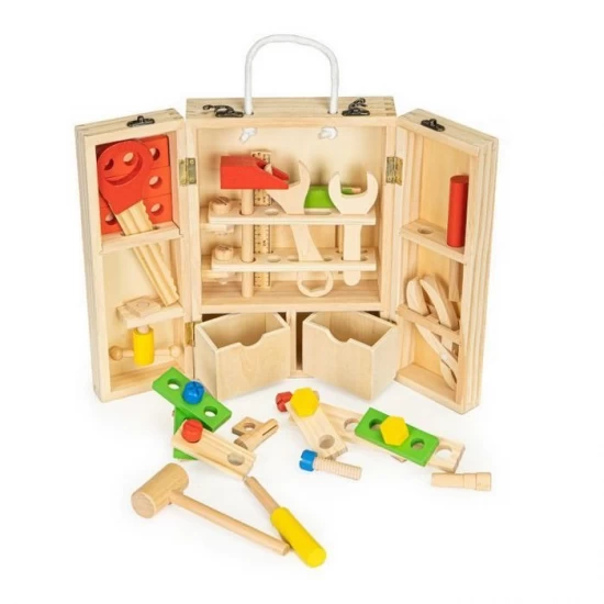 Trusa cu unelte XXL  din lemn Ecotoys MB028