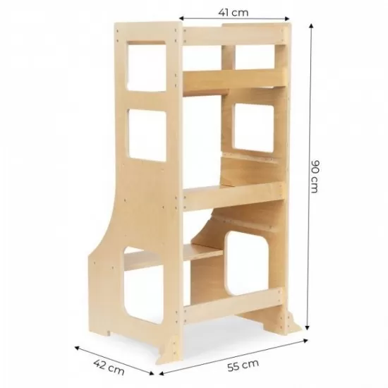 Turn de invatare ajustabil din lemn Ecotoys ESC-W-070A Turn de invatare ajustabil din lemn Ecotoys ESC-W-070A
