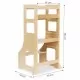 Turn de invatare ajustabil din lemn Ecotoys ESC-W-070A Turn de invatare ajustabil din lemn Ecotoys ESC-W-070A