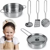 Set de joaca ustensile de bucatarie pentru copii 5 piese Ricokids