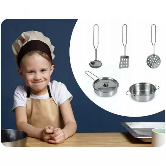 Set de joaca ustensile de bucatarie pentru copii 5 piese Ricokids Set de joaca ustensile de bucatarie pentru copii 5 piese Ricokids