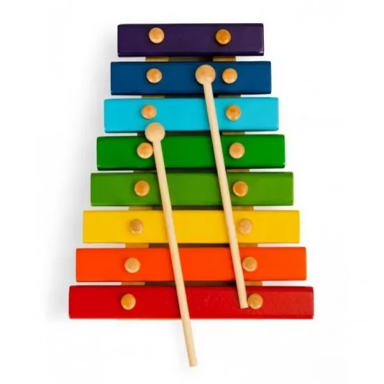 Xilofon pentru copii, versiune cu 8 tonuri, Ecotoys Xilofon pentru copii, versiune cu 8 tonuri, Ecotoys