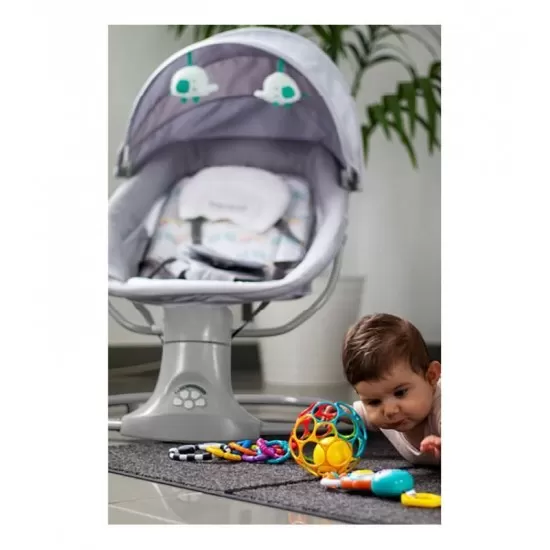 Balansoar electric Khalo pentru copii culoare gri Balansoar electric Khalo pentru copii culoare gri