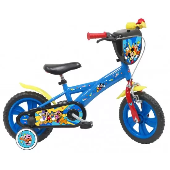 Bicicleta Denver Mickey Mouse 12 inch albastra Bicicleta Denver Mickey Mouse 12 inch albastra