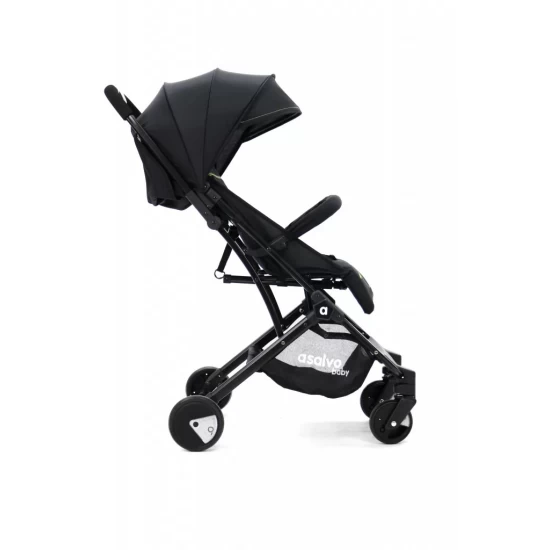 Carucior Asalvo sport, modul Troller-transport pe avion negru-verde Carucior Asalvo sport, modul Troller-transport pe avion negru-verde