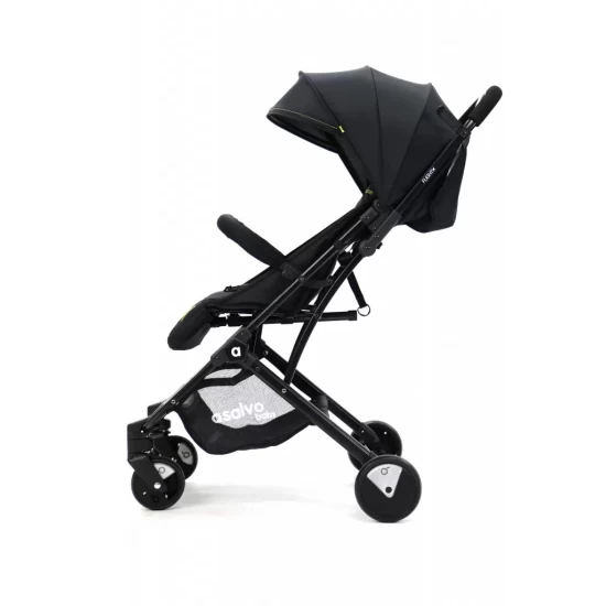 Carucior Asalvo sport, modul Troller-transport pe avion negru-verde Carucior Asalvo sport, modul Troller-transport pe avion negru-verde