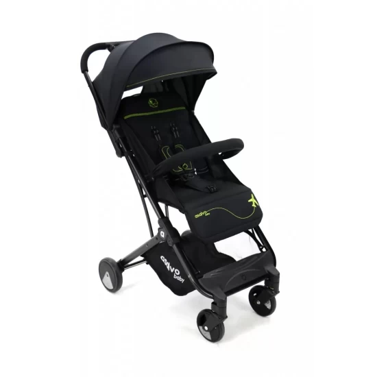 Carucior Asalvo sport, modul Troller-transport pe avion negru-verde Carucior Asalvo sport, modul Troller-transport pe avion negru-verde
