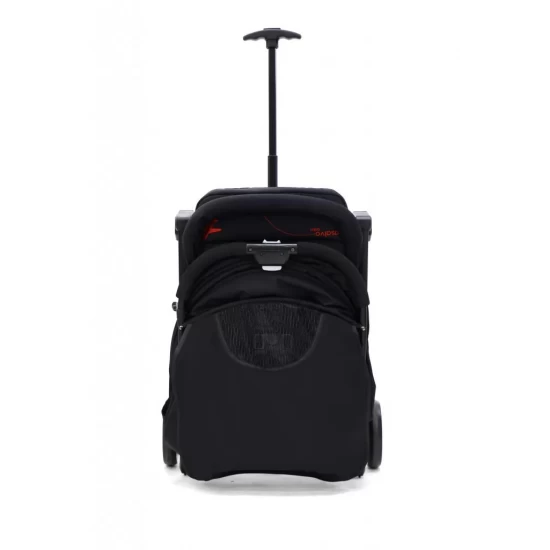 Carucior Asalvo sport, modul Troller-transport pe avion negru-rosu Carucior Asalvo sport, modul Troller-transport pe avion negru-rosu