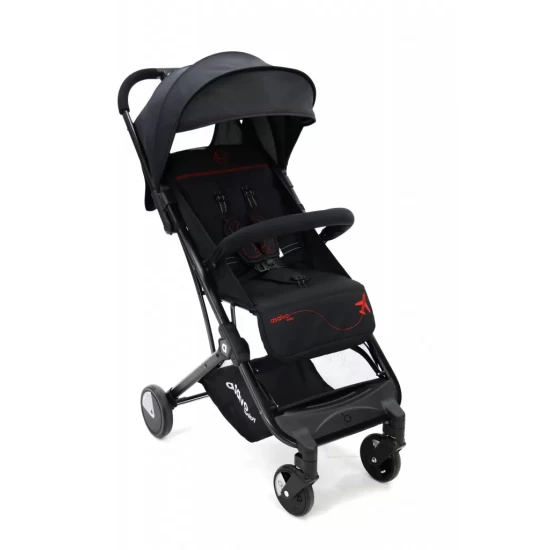 Carucior Asalvo sport, modul Troller-transport pe avion negru-rosu Carucior Asalvo sport, modul Troller-transport pe avion negru-rosu