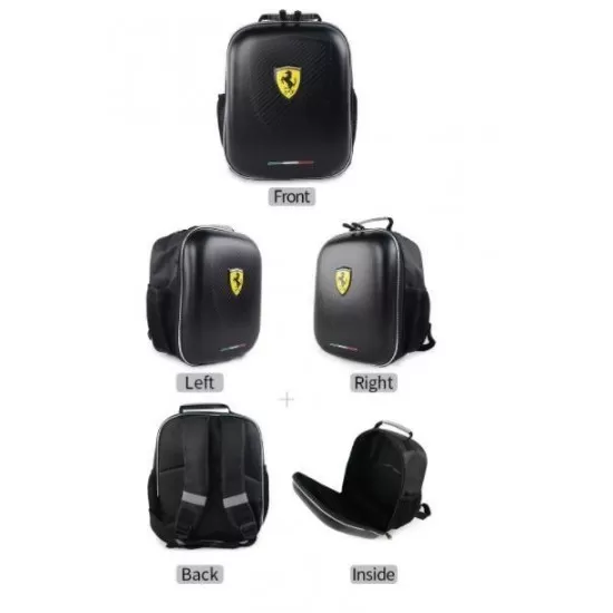 Ghiozdan Ferrari design 3D, culoare neagra Ghiozdan Ferrari design 3D, culoare neagra