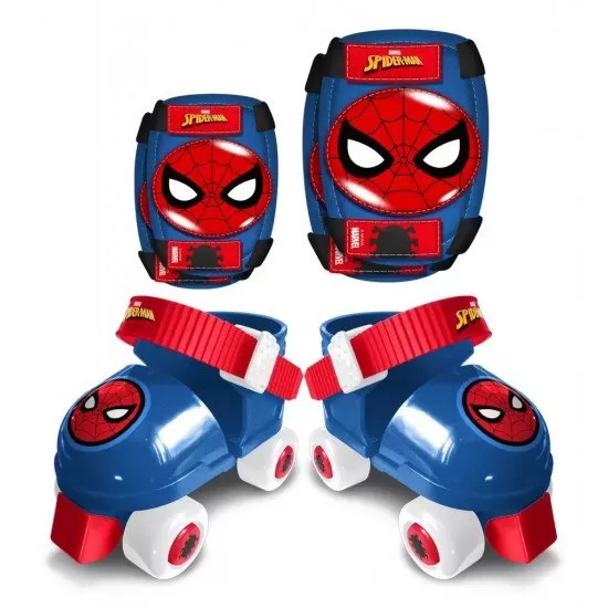 Role Spiderman marimea 23-27 cu set protectie Role Spiderman marimea 23-27 cu set protectie