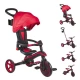 Tricicleta Globber Explorer 4 in 1 pliabila, culoare rosie Tricicleta Globber Explorer 4 in 1 pliabila, culoare rosie