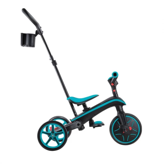 Tricicleta Globber Explorer 4 in 1 pliabila, culoare turquoise