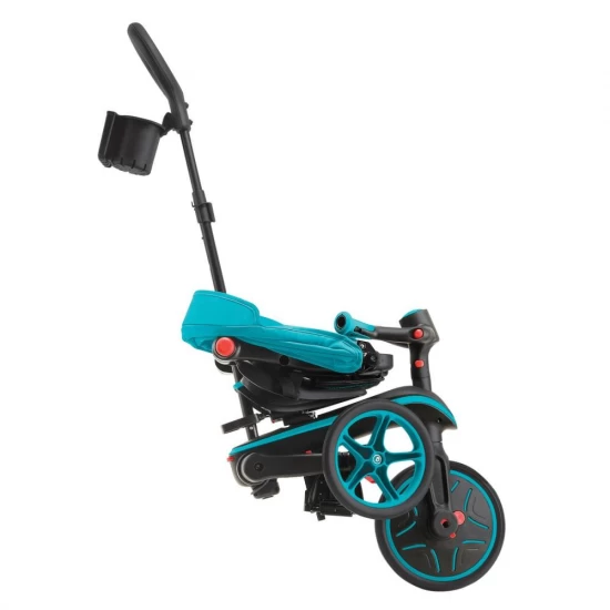 Tricicleta Globber Explorer 4 in 1 pliabila, culoare turquoise