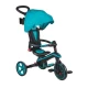 Tricicleta Globber Explorer 4 in 1 pliabila, culoare turquoise