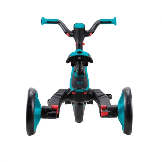 Tricicleta Globber Explorer 4 in 1 pliabila, culoare turquoise