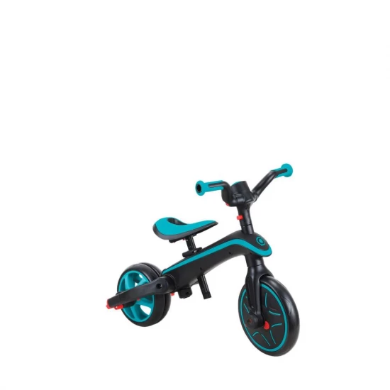 Tricicleta Globber Explorer 4 in 1 pliabila, culoare turquoise
