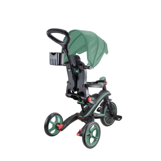 Tricicleta Globber Explorer 4 in 1 pliabila, culoare verde pal Tricicleta Globber Explorer 4 in 1 pliabila, culoare verde pal