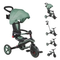 Tricicleta Globber Explorer 4 in 1 pliabila, culoare verde pal
