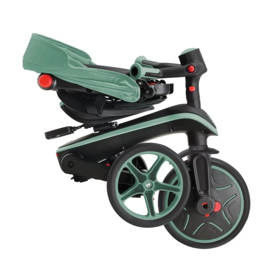 Tricicleta Globber Explorer 4 in 1 pliabila, culoare verde pal Tricicleta Globber Explorer 4 in 1 pliabila, culoare verde pal