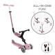 Trotineta Globber Go-Up 4 in 1 Active Ecologic roz pal Trotineta Globber Go-Up 4 in 1 Active Ecologic roz pal