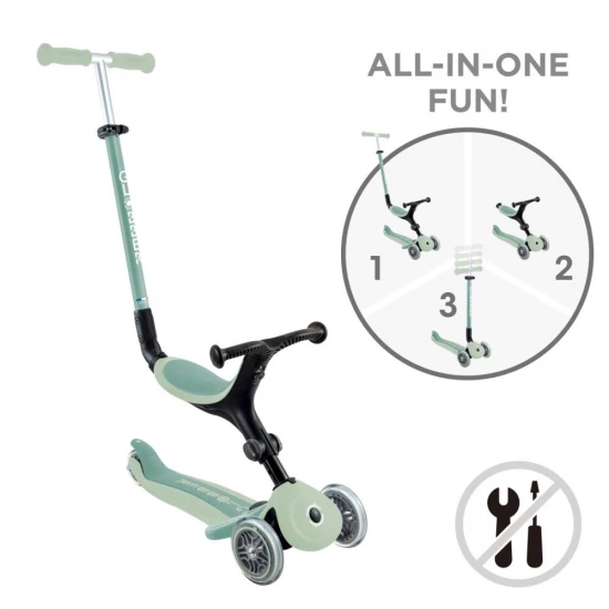 Trotineta Globber Go-Up 4 in 1 Active Ecologic verde fistic Trotineta Globber Go-Up 4 in 1 Active Ecologic verde fistic