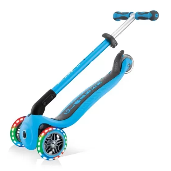 Trotineta Globber Go-Up 4 in 1 Deluxe Lights Albastra Trotineta Globber Go-Up 4 in 1 Deluxe Lights Albastra