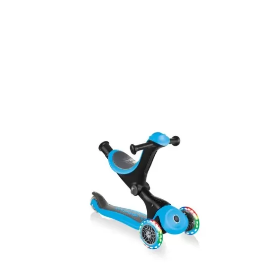 Trotineta Globber Go-Up 4 in 1 Deluxe Lights Albastra Trotineta Globber Go-Up 4 in 1 Deluxe Lights Albastra