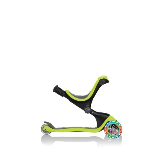 Trotineta Globber Go-Up 4 in 1 Deluxe Lights Verde Trotineta Globber Go-Up 4 in 1 Deluxe Lights Verde