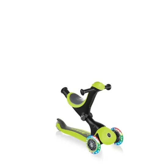 Trotineta Globber Go-Up 4 in 1 Deluxe Lights Verde Trotineta Globber Go-Up 4 in 1 Deluxe Lights Verde
